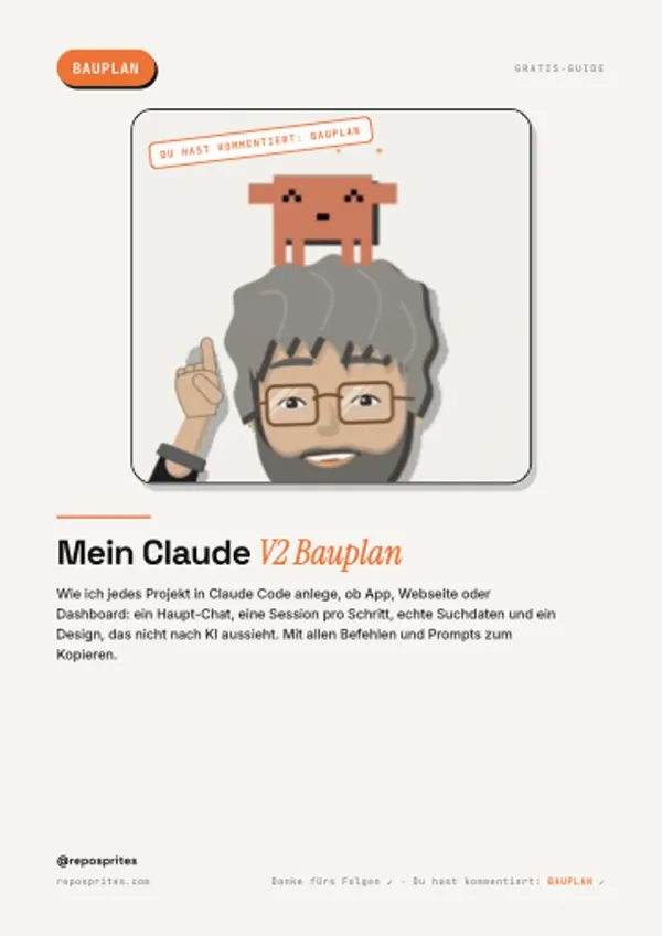 PDF-Cover: Mein Claude V2 Bauplan