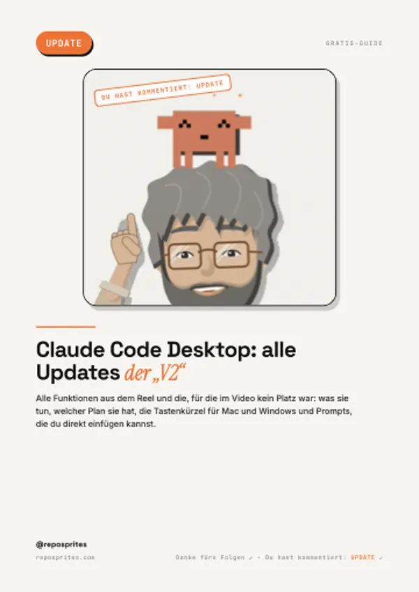 PDF-Cover: Claude Code Desktop: alle Updates der „V2“
